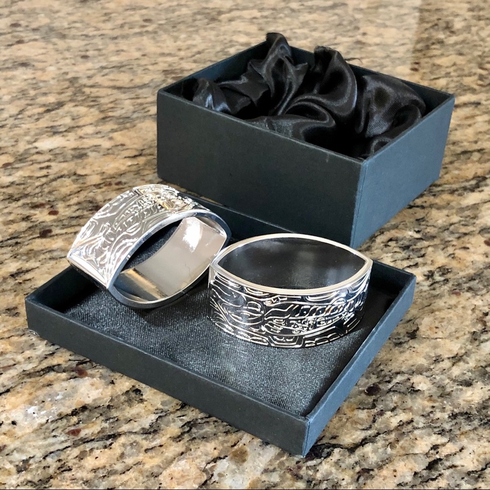 Silver Plated Napkin Rings - Picture 3 of 12
